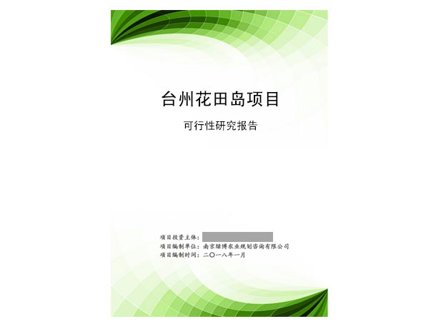 台州花田岛项目可行性研究报告