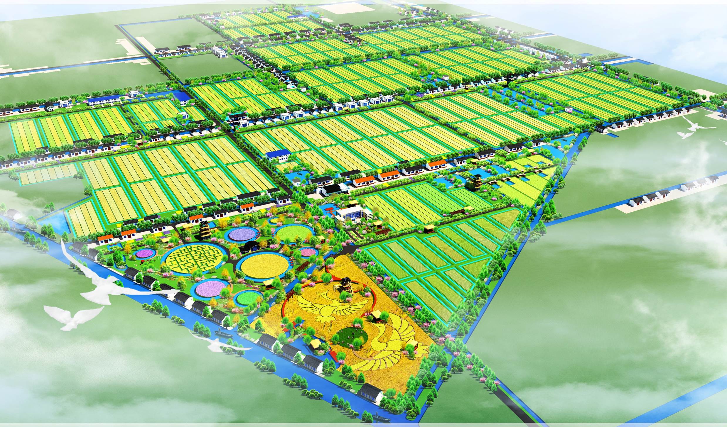 Planning of Sheyang SDIC rice and fishery comprehensive planting and breeding demonstration area